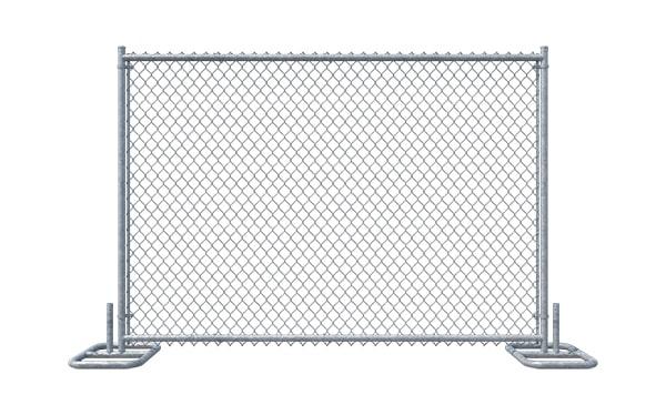 temporary fence panels are typically made of sturdy materials like steel or aluminum